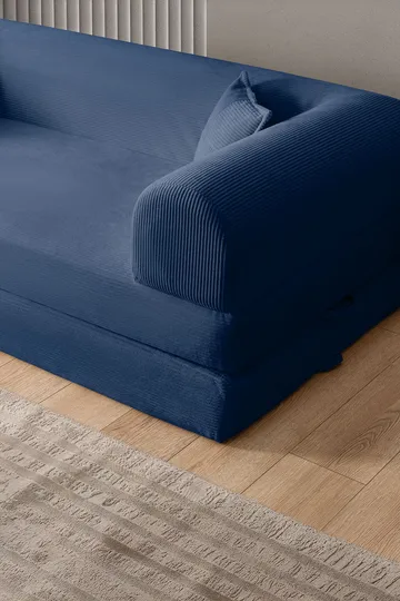 3-seters sovesofa Atelier Del Sofa Legom Eco (190 x 90 x 25 cm) Marineblå - Møbler - Sofaer - Sovesofaer - 3 seters sovesofa