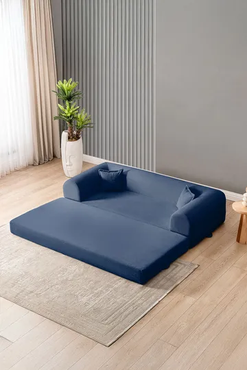 3-seters sovesofa Atelier Del Sofa Legom Eco (190 x 90 x 25 cm) Marineblå - Møbler - Sofaer - Sovesofaer - 3 seters sovesofa