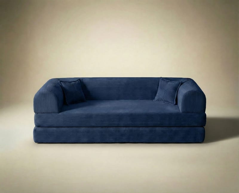 3-seters sovesofa Atelier Del Sofa Legom Eco (190 x 90 x 25 cm) Marineblå - Møbler - Sofaer - Sovesofaer - 3 seters sovesofa