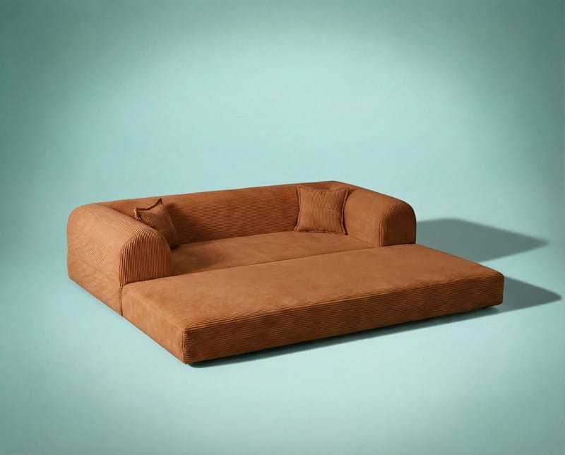 3-seters sovesofa Atelier Del Sofa Legom Eco (190 x 90 x 25 cm) Oransje - Møbler - Sofaer - Sovesofaer - 3 seters sovesofa