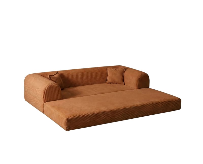 3-seters sovesofa Atelier Del Sofa Legom Eco (190 x 90 x 25 cm) Oransje - Møbler - Sofaer - Sovesofaer - 3 seters sovesofa
