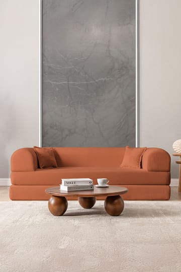 3-seters sovesofa Atelier Del Sofa Legom Eco (190 x 90 x 25 cm) Oransje - Møbler - Sofaer - Sovesofaer - 3 seters sovesofa