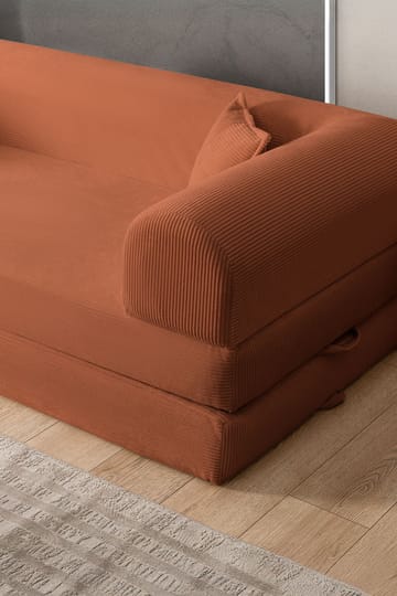 3-seters sovesofa Atelier Del Sofa Legom Eco (190 x 90 x 25 cm) Oransje - Møbler - Sofaer - Sovesofaer - 3 seters sovesofa