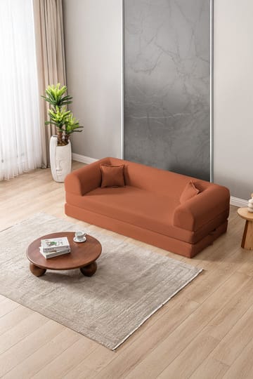 3-seters sovesofa Atelier Del Sofa Legom Eco (190 x 90 x 25 cm) Oransje - Møbler - Sofaer - Sovesofaer - 3 seters sovesofa