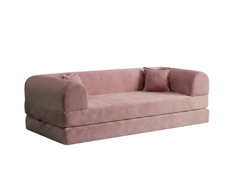 3-seters sovesofa Atelier Del Sofa Legom Eco (190 x 90 x 25 cm) Rosa - Møbler - Sofaer - Sovesofaer - 3 seters sovesofa