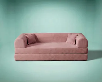 3-seters sovesofa Atelier Del Sofa Legom Eco (190 x 90 x 25 cm) Rosa - Møbler - Sofaer - Sovesofaer - 3 seters sovesofa