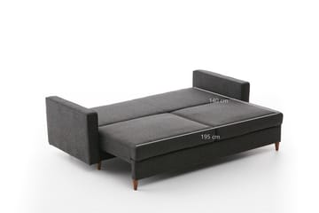 Braneles Sovesofa 3-seter - Antrasitt - Møbler - Sofaer - Sovesofaer - 3 seters sovesofa