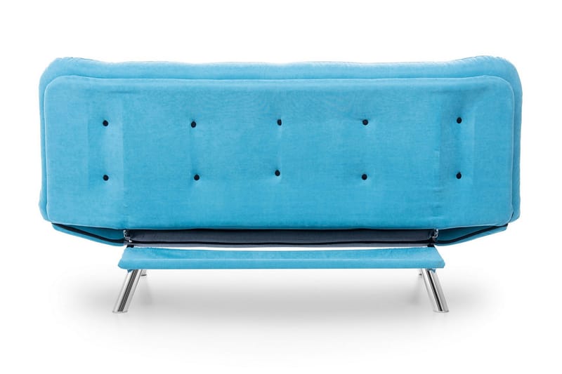 Breana 3-seter Rektangulær Sovesofa 130x200 cm i Stoff - Turkis - Møbler - Sofaer - Sovesofaer - 3 seters sovesofa