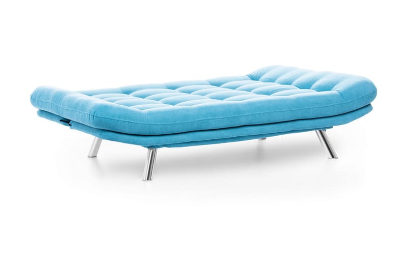 Breana 3-seter Rektangulær Sovesofa 130x200 cm i Stoff - Turkis - Møbler - Sofaer - Sovesofaer - 3 seters sovesofa
