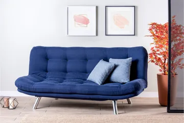 Breana Sovesofa 3-seter - Marineblå - Møbler - Sofaer - Sovesofaer - 3 seters sovesofa