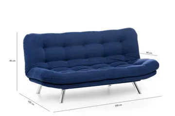 Breana Sovesofa 3-seter - Marineblå - Møbler - Sofaer - Sovesofaer - 3 seters sovesofa