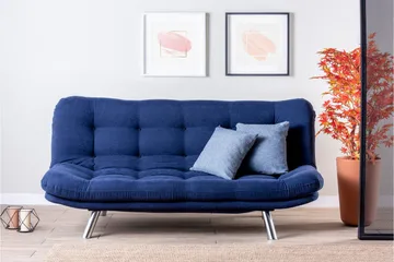 Breana Sovesofa 3-seter - Marineblå - Møbler - Sofaer - Sovesofaer - 3 seters sovesofa