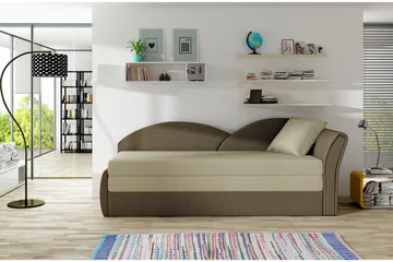 Chasidi Sovesofa - Beige/Brun - Møbler - Sofaer - Sovesofaer - 3 seters sovesofa
