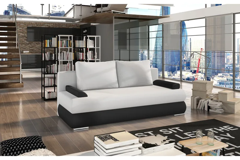 Crespos Sovesofa, Hvit/Svart