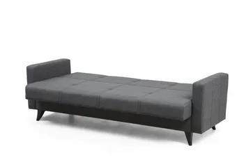 Darcia 3-seters Sovesofa 55x183 cm med Oppbevaring i Stoff - Grå - Møbler - Sofaer - Sovesofaer - 3 seters sovesofa