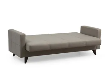 Darcia 3-seters Sovesofa 75x183 cm med Oppbevaring i Stoff - Beige - Møbler - Sofaer - Sovesofaer - 3 seters sovesofa