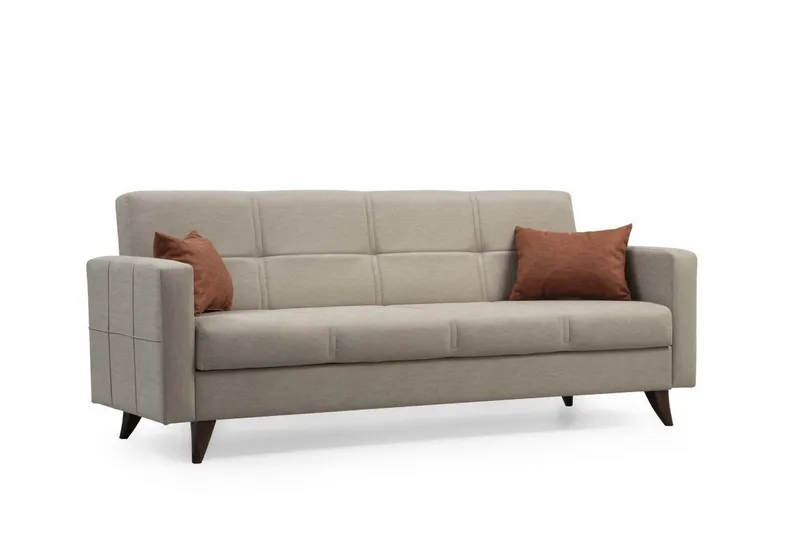 Darcia Sovesofa 3-seter - Beige - Møbler - Sofaer - Sovesofaer - 3 seters sovesofa