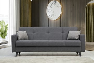 Darcia Sovesofa 3-seter - Mørkegrå - Møbler - Sofaer - Sovesofaer - 3 seters sovesofa