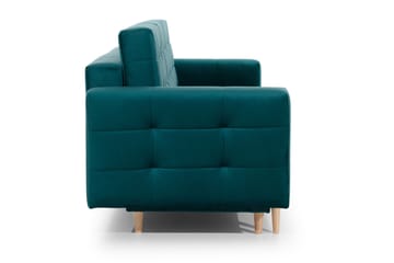 Deadra 3-seter Sovesofa 133x196 cm i Stoff - Petrol - Møbler - Sofaer - Sovesofaer - 3 seters sovesofa