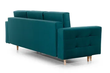 Deadra 3-seter Sovesofa - Grønn - Møbler - Sofaer - Sovesofaer - 3 seters sovesofa