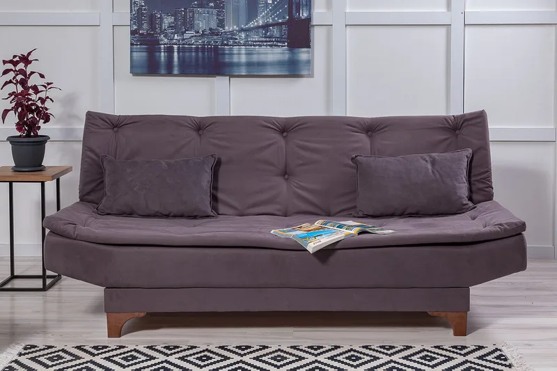 Defiglio 3-seter Sovesofa - Grå - Møbler - Sofaer - Sovesofaer - 3 seters sovesofa