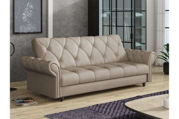 Denegal 3-seters Sovesofa - Lyse brun - Møbler - Sofaer - Sovesofaer - 3 seters sovesofa