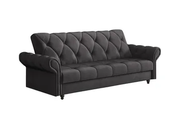 Denegal 3-seters Sovesofa - Mørkebrun - Møbler - Sofaer - Sovesofaer - 3 seters sovesofa