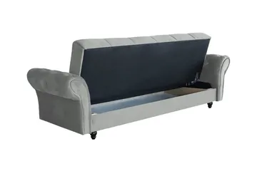 Denegal 3-seters Sovesofa - Mørkebrun - Møbler - Sofaer - Sovesofaer - 3 seters sovesofa