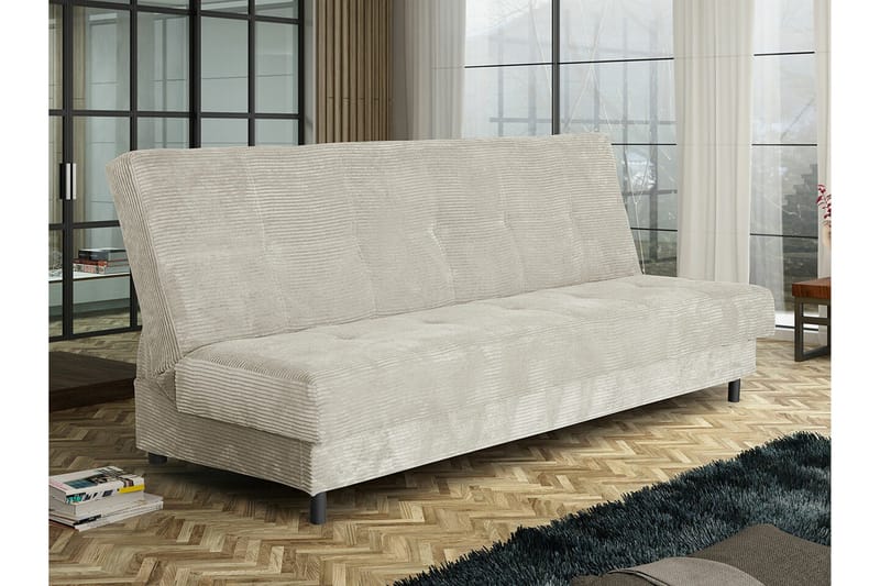 Denegal 3-sits Bäddsoffa Beige/Light beige - Møbler - Sofaer - Sovesofaer - 3 seters sovesofa