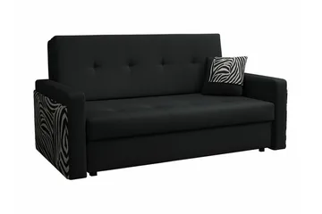 Denegal 3-sits Bäddsoffa Black - Møbler - Sofaer - Sovesofaer - 3 seters sovesofa