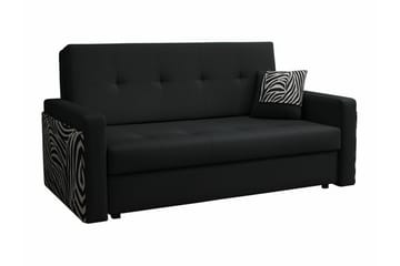 Denegal 3-sits Bäddsoffa Black - Møbler - Sofaer - Sovesofaer - 3 seters sovesofa