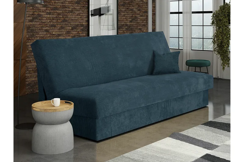 Denegal 3-sits Bäddsoffa Dark Blue/Marine - Møbler - Sofaer - Sovesofaer - 3 seters sovesofa