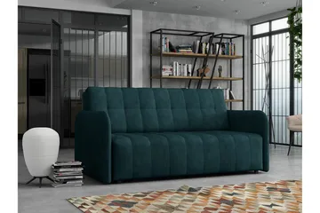 Denegal 3-sits Bäddsoffa Dark green - Møbler - Sofaer - Sovesofaer - 3 seters sovesofa