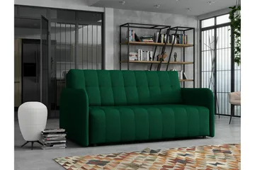 Denegal 3-sits Bäddsoffa Dark green - Møbler - Sofaer - Sovesofaer - 3 seters sovesofa