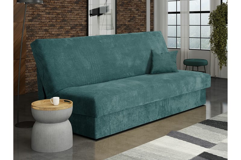 Denegal 3-sits Bäddsoffa Dark Turquoise - Møbler - Sofaer - Sovesofaer - 3 seters sovesofa