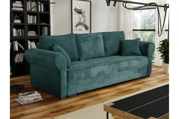 Denegal 3-sits Bäddsoffa Green - Møbler - Sofaer - Sovesofaer - 3 seters sovesofa