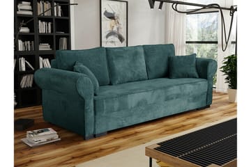 Denegal 3-sits Bäddsoffa Green - Møbler - Sofaer - Sovesofaer - 3 seters sovesofa