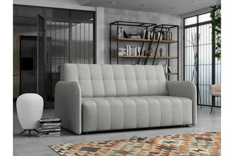 Denegal 3-sits Bäddsoffa Ljusgrå - Møbler - Sofaer - Sovesofaer - 3 seters sovesofa