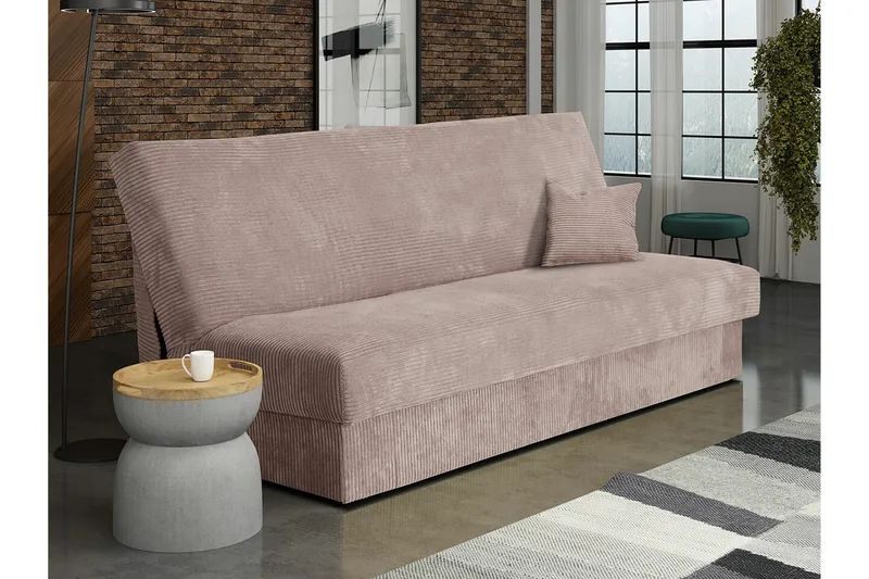 Denegal 3-sits Bäddsoffa NO_BRAND beige - Møbler - Sofaer - Sovesofaer - 3 seters sovesofa