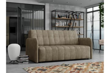 Denegal 3-sits Bäddsoffa NO_BRAND Brown - Møbler - Sofaer - Sovesofaer - 3 seters sovesofa