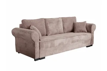 Denegal 3-sits Bäddsoffa NO_BRAND Brown/Beige - Møbler - Sofaer - Sovesofaer - 3 seters sovesofa