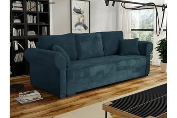 Denegal 3-sits Bäddsoffa NO_BRAND Dark blue - Møbler - Sofaer - Sovesofaer - 3 seters sovesofa