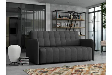 Denegal 3-sits Bäddsoffa NO_BRAND Dark grey - Møbler - Sofaer - Sovesofaer - 3 seters sovesofa