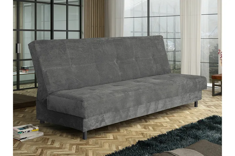 Denegal 3-sits Bäddsoffa NO_BRAND Dark grey - Møbler - Sofaer - Sovesofaer - 3 seters sovesofa
