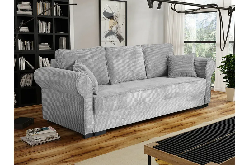 Denegal 3-sits Bäddsoffa NO_BRAND Light grey/Dark grey - Møbler - Sofaer - Sovesofaer - 3 seters sovesofa