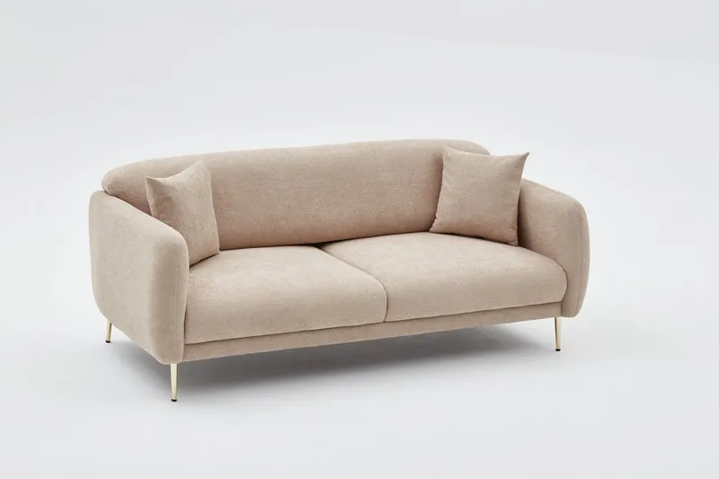 Devika Sovesofa 3-seter - Beige - Møbler - Sofaer - Sovesofaer - 3 seters sovesofa