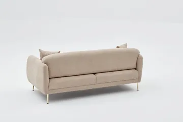 Devika Sovesofa 3-seter - Beige - Møbler - Sofaer - Sovesofaer - 3 seters sovesofa