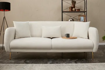 Devika Sovesofa 3-seter - Lys beige - Møbler - Sofaer - Sovesofaer - 3 seters sovesofa