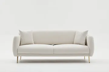 Devika Sovesofa 3-seter - Lys beige - Møbler - Sofaer - Sovesofaer - 3 seters sovesofa