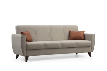 Dewan Sovesofa 3-seter - Beige - Møbler - Sofaer - Sovesofaer - 3 seters sovesofa